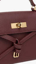 Load image into Gallery viewer, CHARLES & KEITH Tricha Knotted-Belt Top Handle Bag - Wineberry Red