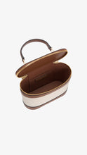 Load image into Gallery viewer, CHARLES & KEITH Enola Canvas Top Handle Vanity Bag - Chocolate