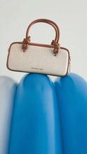 Load image into Gallery viewer, CHARLES & KEITH Sammie Canvas Knotted-Handle Boxy Bag - Taupe Canvas