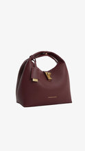 Load image into Gallery viewer, CHARLES & KEITH Chance Turn-Lock Bucket Bag - Wineberry Red