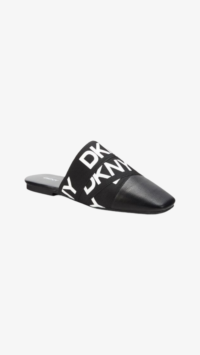 Dkny Logo Mules black LUXULA BRANDS