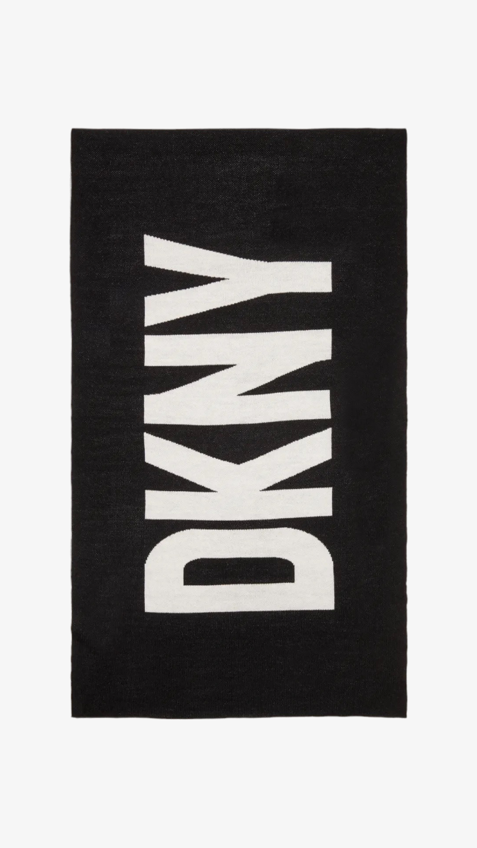 dkny scarf black