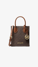 Load image into Gallery viewer, MK MERCER EXTRA-SMALL LOGO AND LEATHER CROSSBODY BAG-Brown