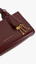 Load image into Gallery viewer, CHARLES &amp; KEITH Mini Kerry Top Handle Bag XS | Wineberry Red
