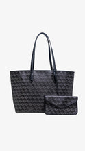 Load image into Gallery viewer, CHRISTY NG Large Russo Monogram Tote Bag - Black
