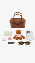 Load image into Gallery viewer, CHARLES &amp; KEITH Midori Geometric Bowling Bag - Chocolate
