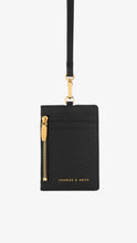 Load image into Gallery viewer, CHARLES &amp; KEITH Side Zip Card Holder - Black
