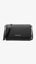 Load image into Gallery viewer, MK MEDIUM LOGO CONVERTIBLE CROSSBODY BAG-BLACK
