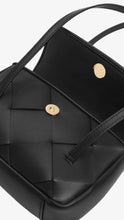 Load image into Gallery viewer, CHARLES &amp; KEITH Maribel Woven Shoulder Bag - Black
