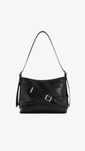 Load image into Gallery viewer, CHARLES &amp; KEITH Bryna Buckled-Strap Crossbody Bag - Noir
