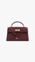Load image into Gallery viewer, CHARLES &amp; KEITH Tricha Knotted-Belt Top Handle Bag - Wineberry Red
