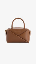 Load image into Gallery viewer, CHARLES &amp; KEITH Midori Geometric Bowling Bag - Chocolate
