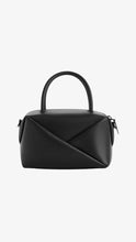 Load image into Gallery viewer, CHARLES &amp; KEITH Midori Geometric Bowling Bag - Black
