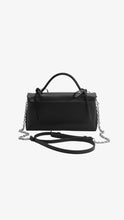 Load image into Gallery viewer, CHARLES &amp; KEITH Hazel Bow Wallet On Chain - Noir
