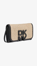 Load image into Gallery viewer, DKNY NICOLE FLAP CROSSBODY BAG - NATURAL/BLACK
