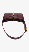 Load image into Gallery viewer, CHARLES &amp; KEITH Cesia Croc-Effect Metallic-Accent Shoulder Bag - Burgundy
