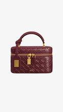 Load image into Gallery viewer, JW PEI Cleo Woven Texture Box Shape Top Handle Bag - Claret
