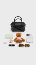 Load image into Gallery viewer, CHARLES &amp; KEITH Midori Geometric Bowling Bag - Black
