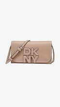 Load image into Gallery viewer, DKNY NICOLE FLAP CROSSBODY BAG - CAPPUCCINO
