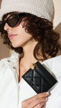Load image into Gallery viewer, CHARLES &amp; KEITH Arrietty Quilted Card Holder - Black
