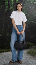 Load image into Gallery viewer, CHARLES &amp; KEITH Calla Woven Tote Bag - Black
