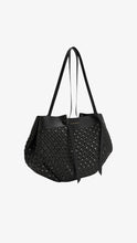 Load image into Gallery viewer, CHARLES &amp; KEITH Calla Woven Tote Bag - Black
