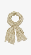 Load image into Gallery viewer, DKNY METAL PASHMINA SCARF - EGGSHELL
