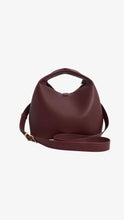 Load image into Gallery viewer, CHARLES &amp; KEITH Chance Turn-Lock Bucket Bag - Wineberry Red
