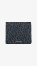 Load image into Gallery viewer, MK Billfold Wallet With Coin Pouch Navy
