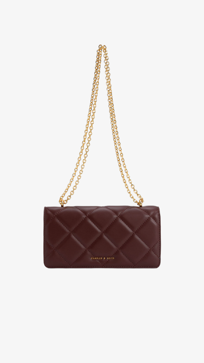 CHARLES & KEITH Chain Handle Quilted bag