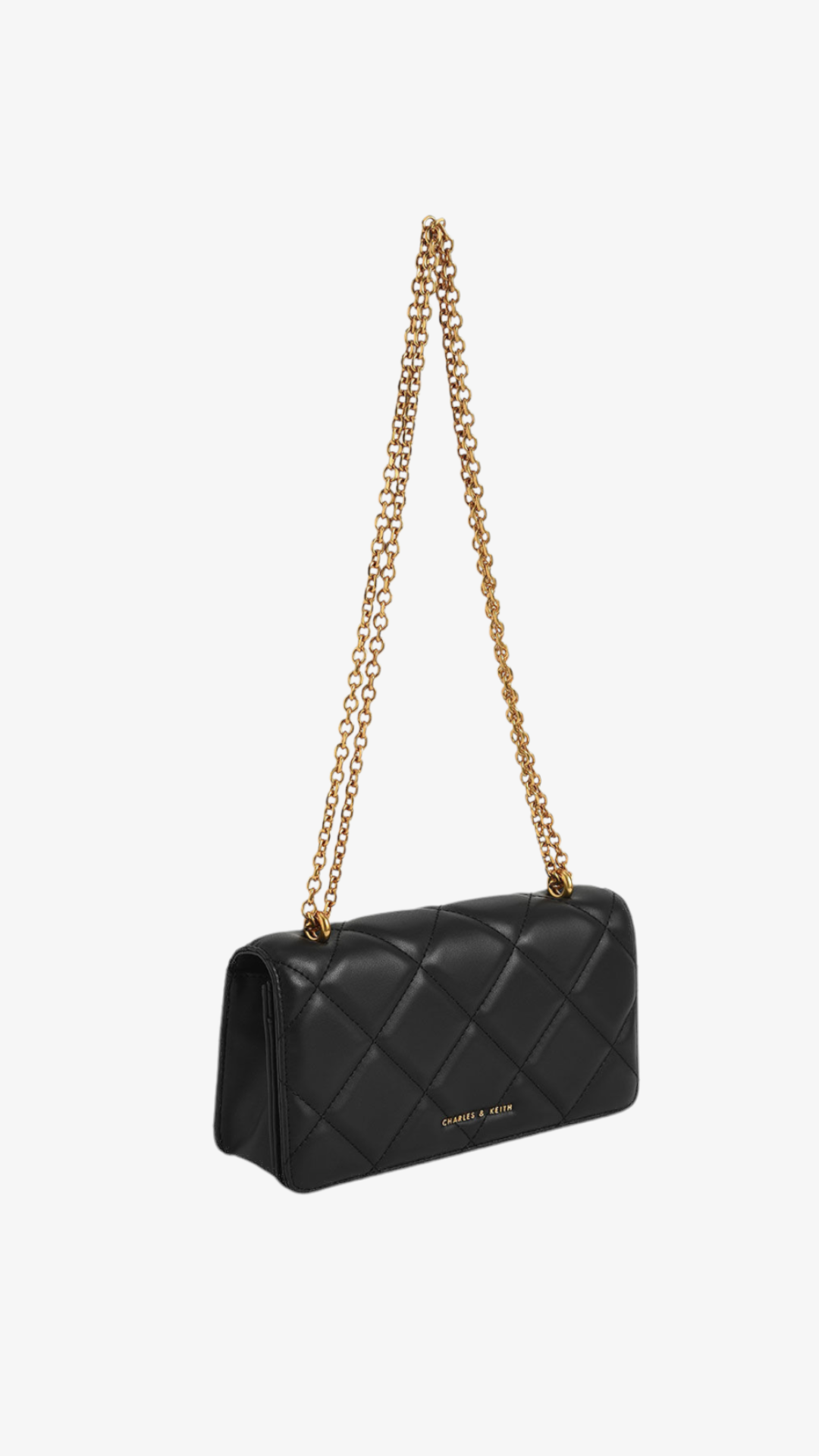 CHARLES & KEITH Chain Handle Quilted bag